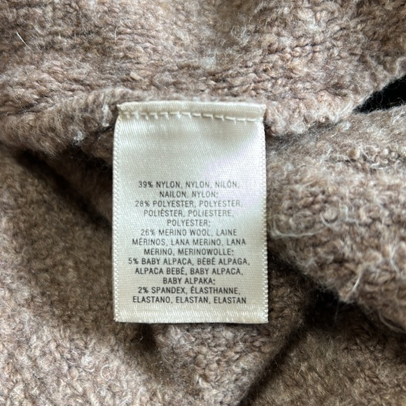 Anthropologie Moth Cut out Cold Shoulder Sweater Merino Wool Alpaca Blend Sz M - Picture 12 of 13